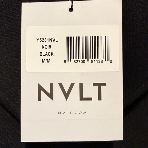 $188 Anthropologie NVLT Retro Wool blend black Peacoat medium - Picture 2 of 5